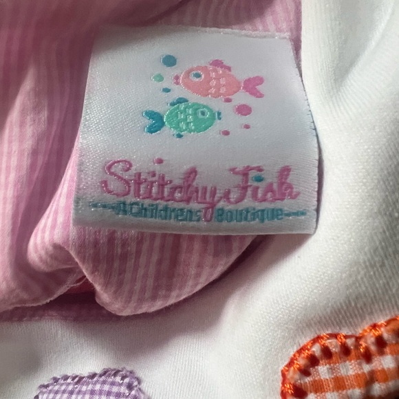 Toddler Pink Gingham Dress with Embroidered Turkey Accents - Picture 7 of 10